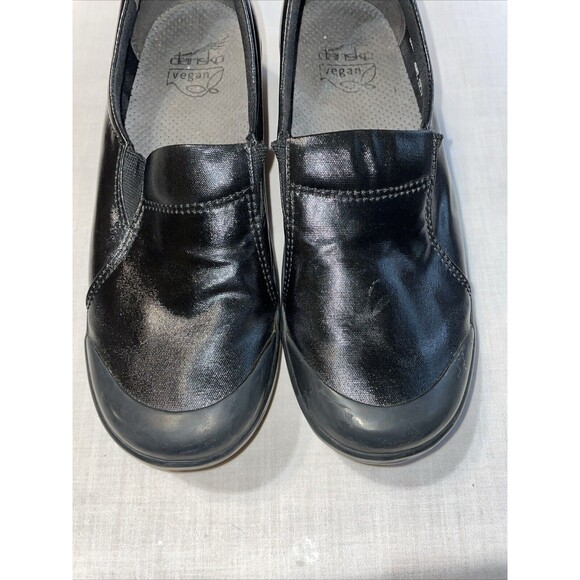 Dansko Vegan Women’s Nursing Shoes Sz 38 U.S. 7 M Black Fabric Coating Hospital - Picture 7 of 12